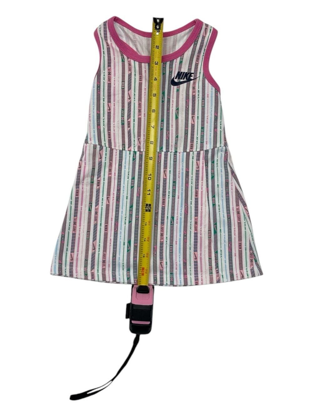 Girl’s Nike Multi Color Stripped Dress 24 Months - Picture 4 of 5